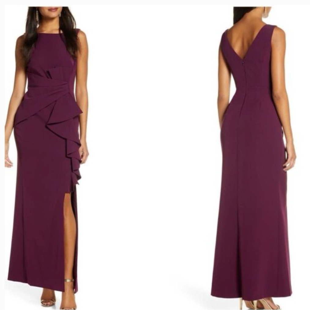 Eliza J Formal Ruffle Front Dress